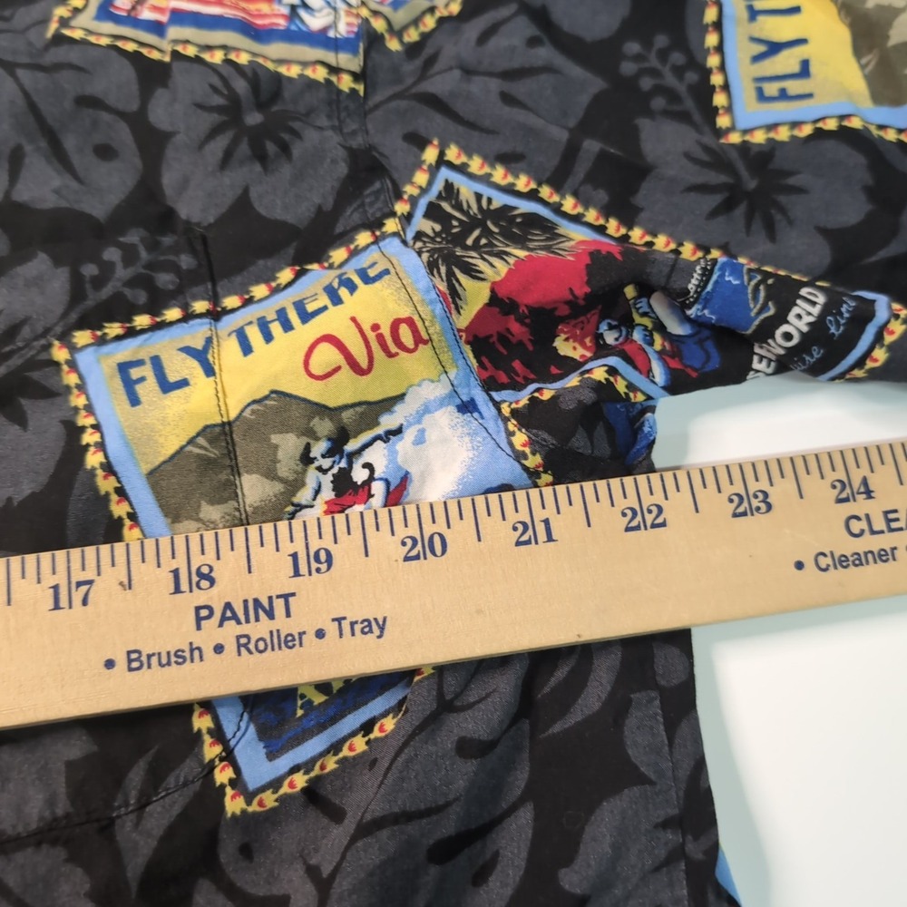 Vintage Big Dogs Hawaiian Shirt Sz Medium‎ Patterns - Picture 3 of 7